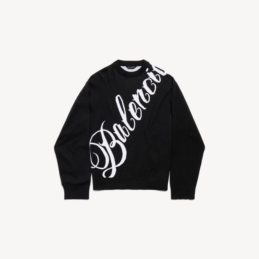 Herrarnas Big B crewneck i svart/vit