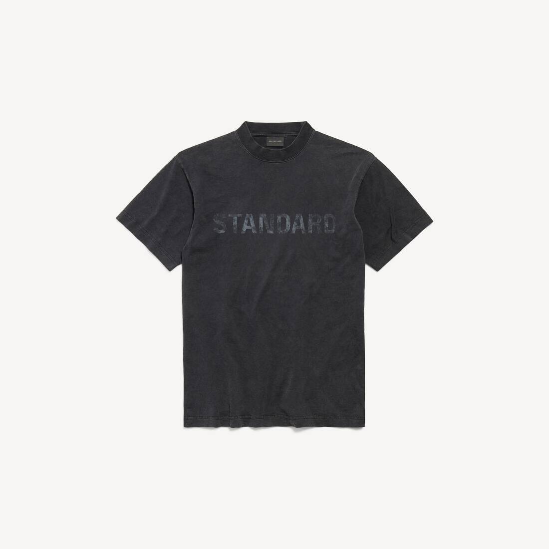 Herrars standard T-shirt regular fit i släckt svart