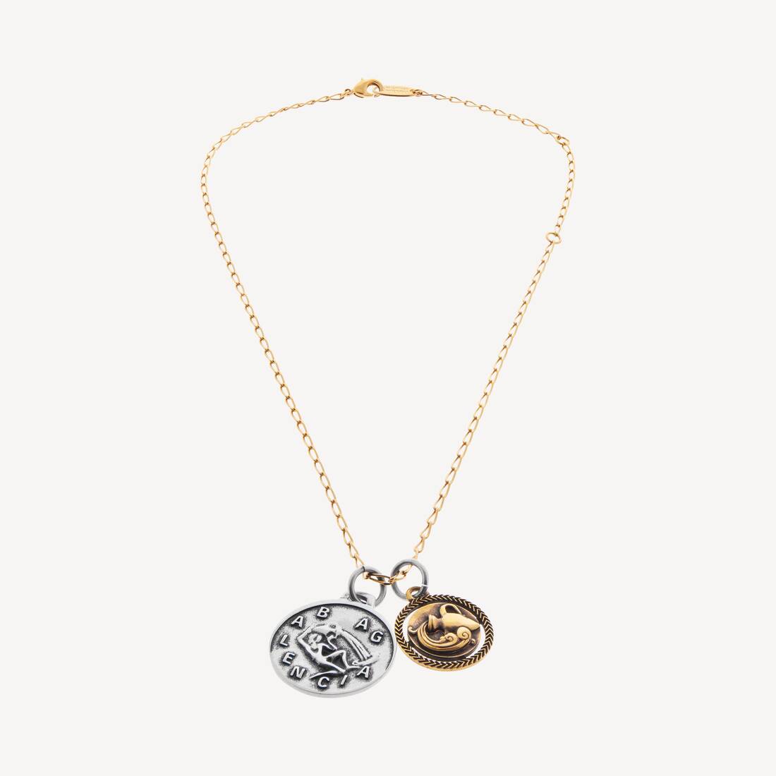 Horoskop Aquarius halsband i guld/silver