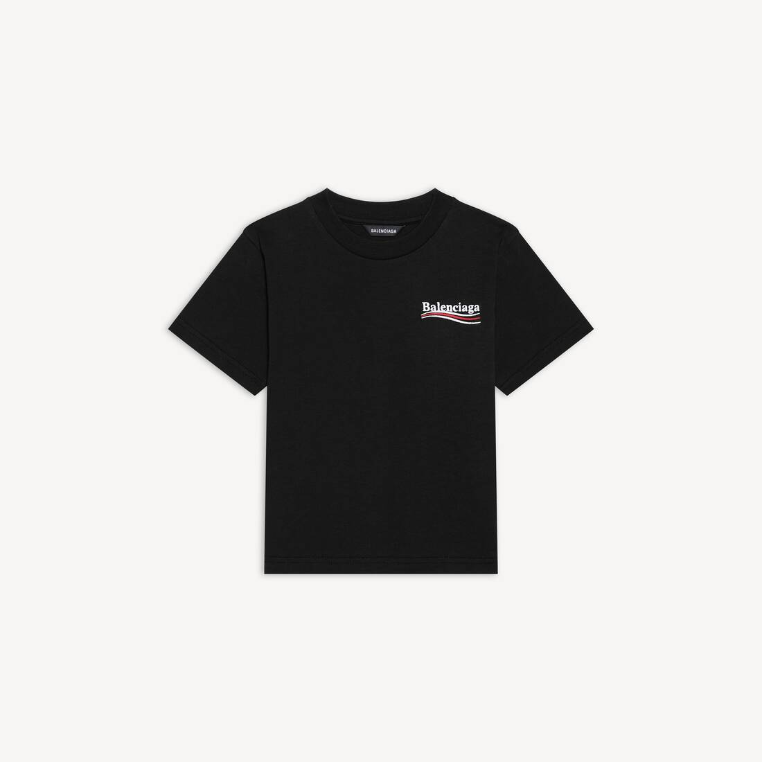 Barn - Politisk kampanj-T-shirt i svart