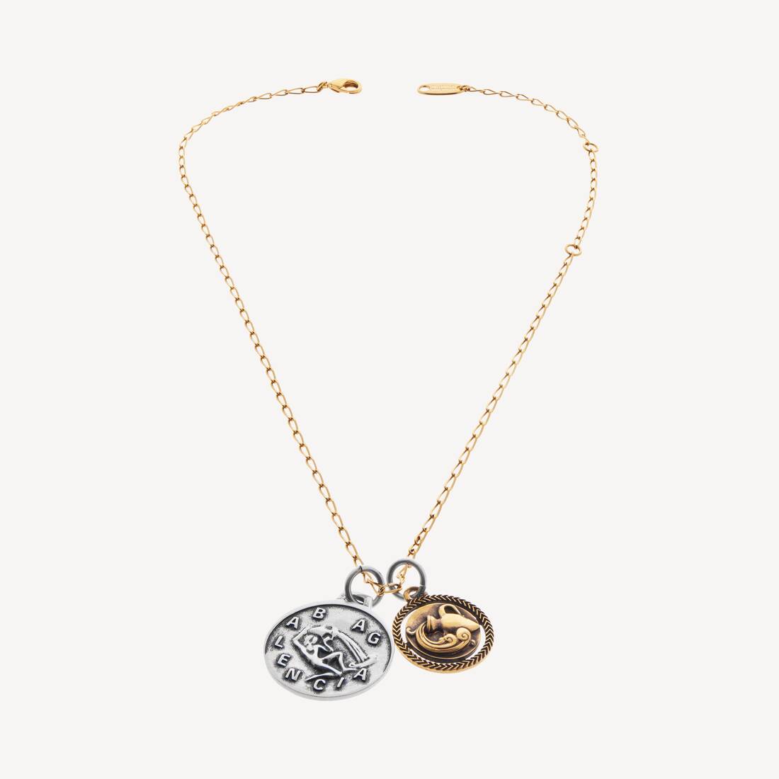 Horoskop Aquarius halsband i guld/silver