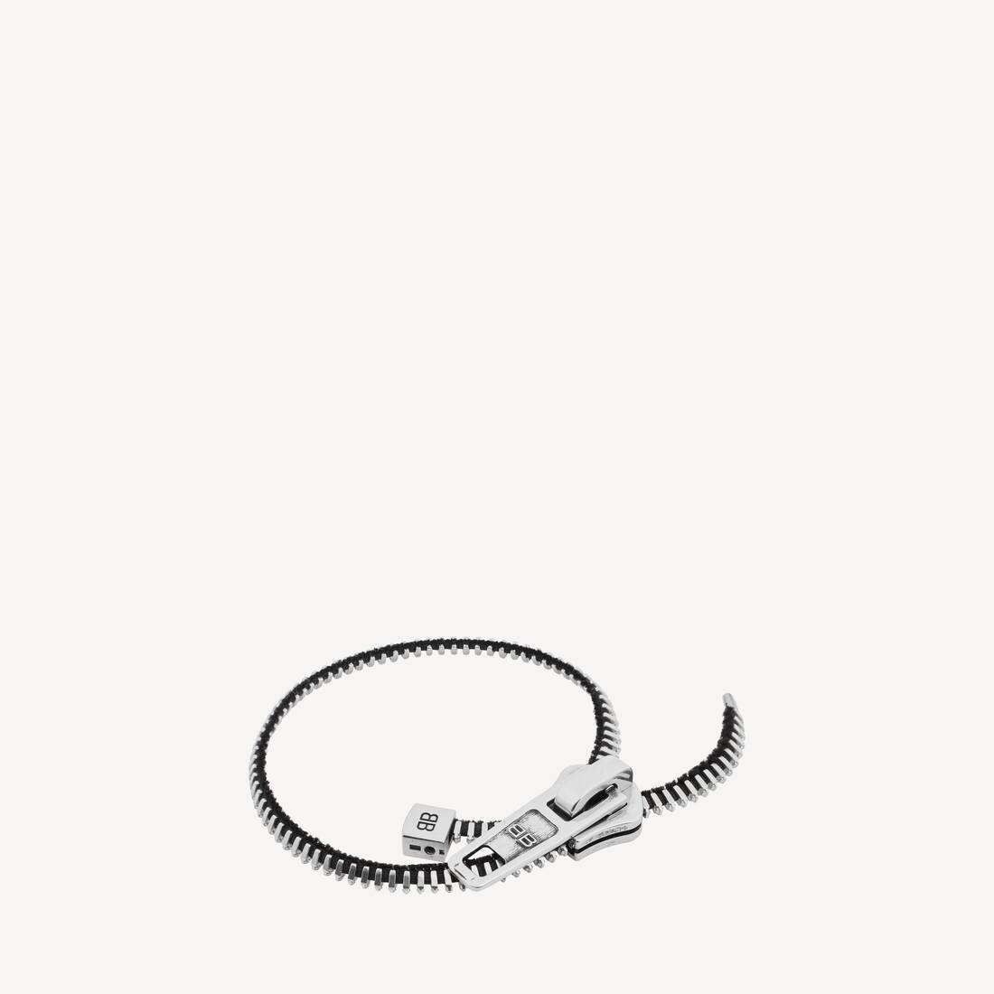 DIY-klipparmband i glänsande silver/antikt silver/svart