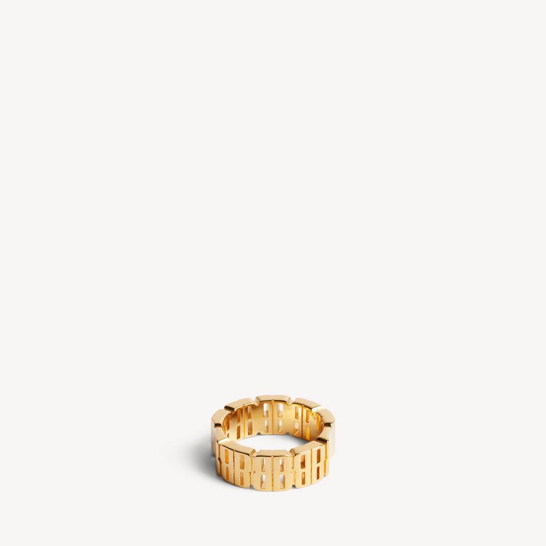 Kvinnas Nano Mini Link-ring i glansguld