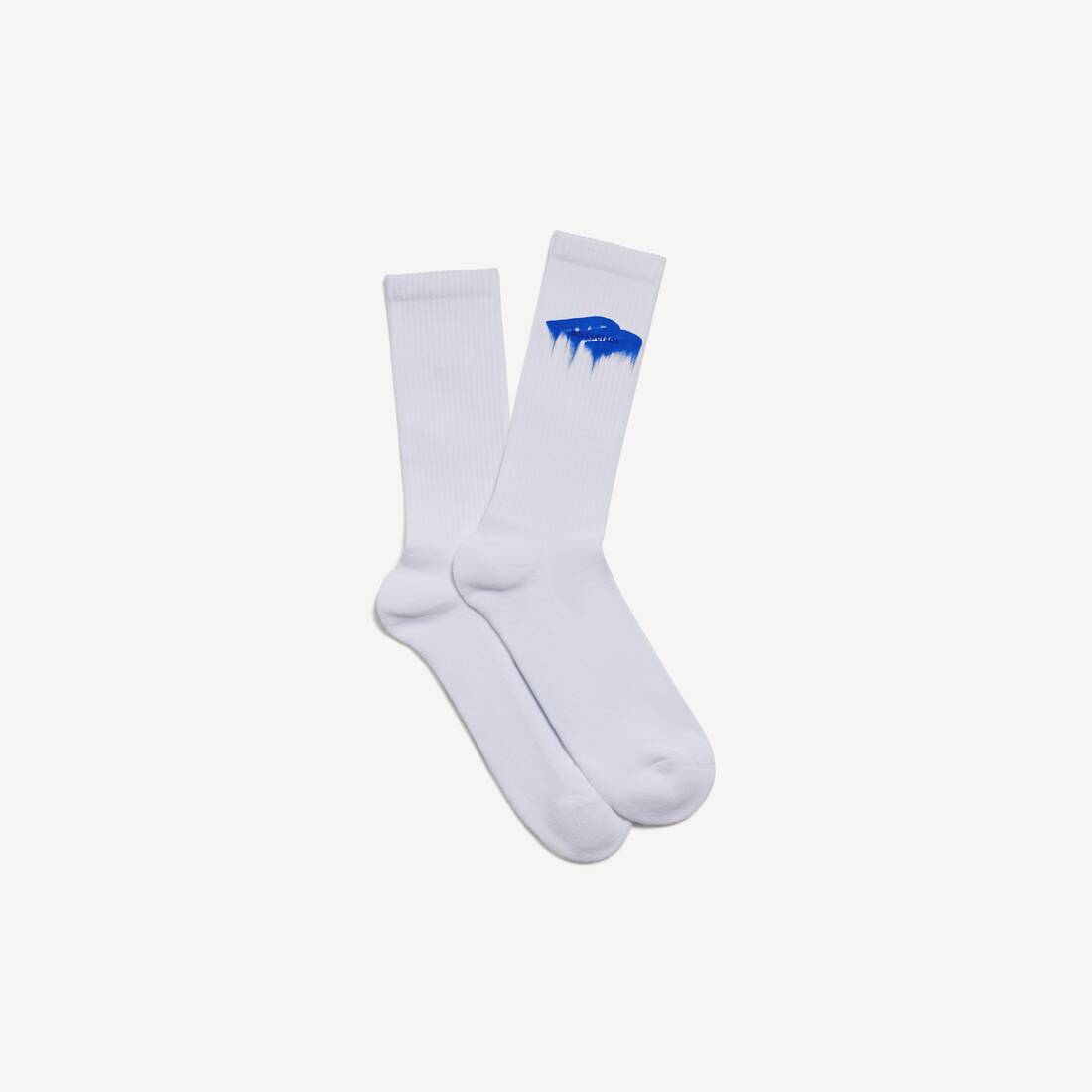 Herrars våtborstsockor i vitt/blått