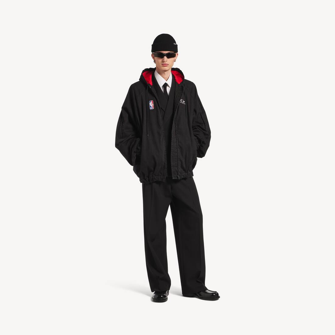 Herrars Balenciaga | NBA-samarbete Zip-up jacka i lättviktad svart