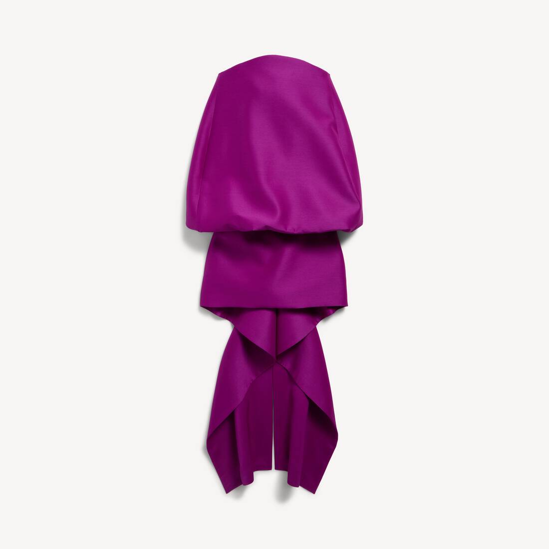 Damsk skuldrad kjol i violett