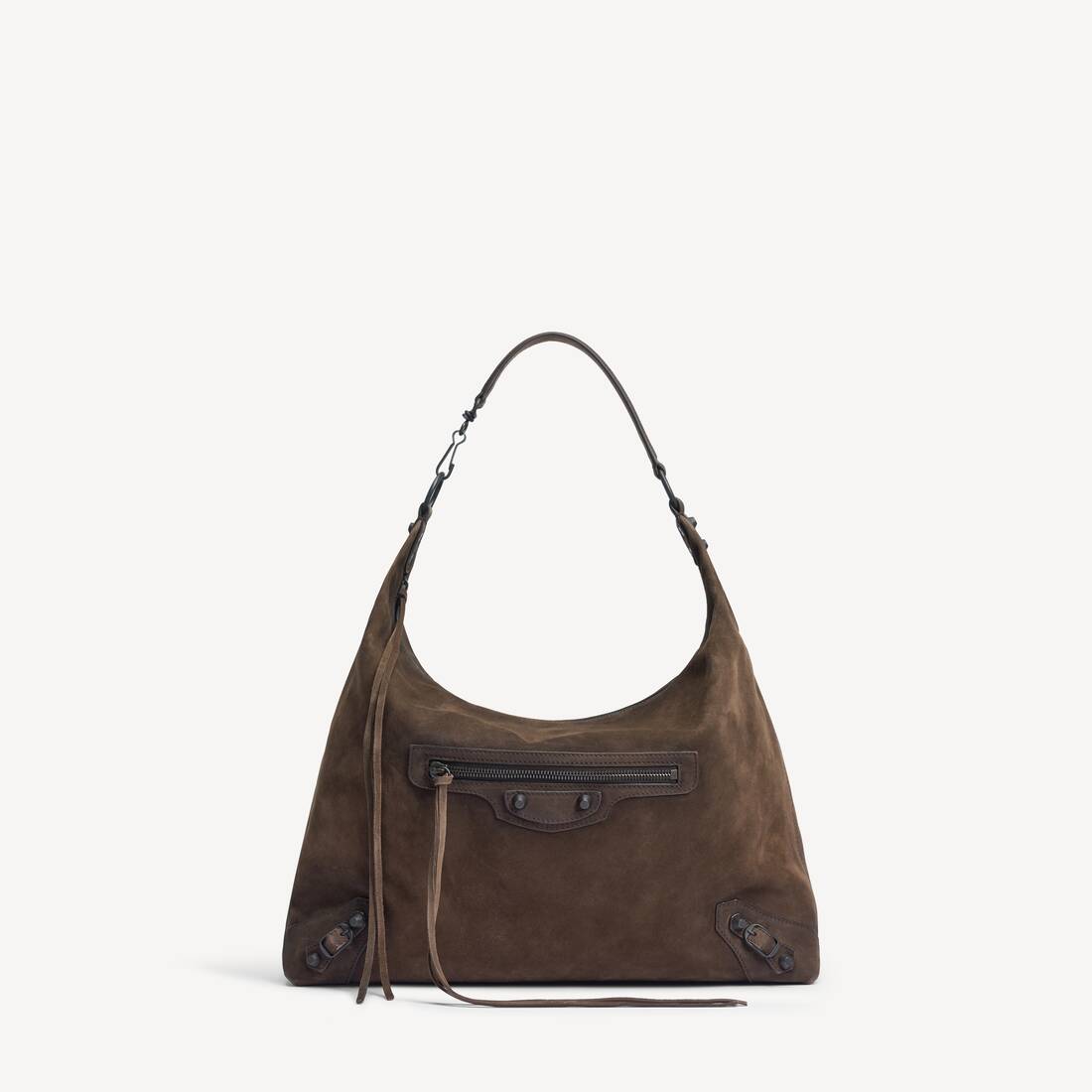 Damkassett Le City Hobo Bag Medium i ljus espresso