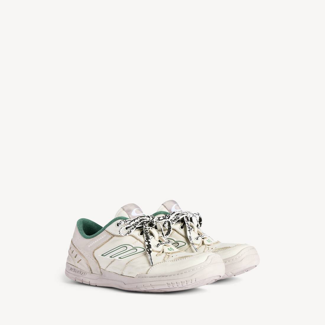 Herrarnas Hamptons medium sliten loafer i beige/grön