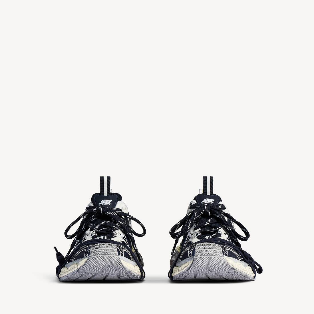 Herrarnas 3xl Split Logo Sneaker i äggvitt/röd/nymf
