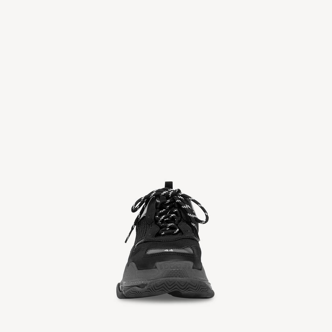 Herrars Triple S Clear Sole Sneaker i svart