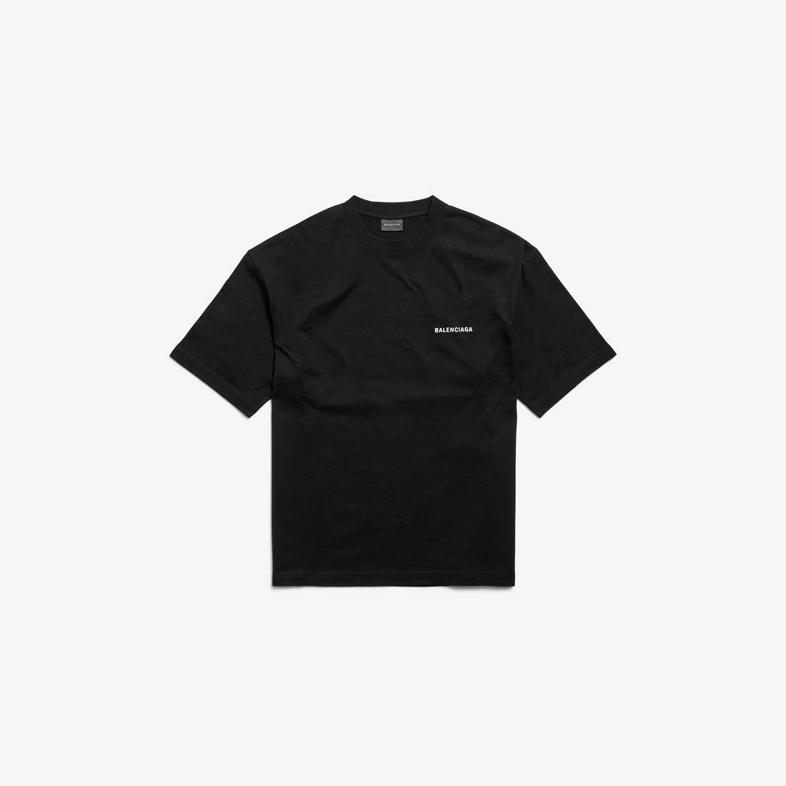 Herrars logotyp T-shirt medium passform i svart