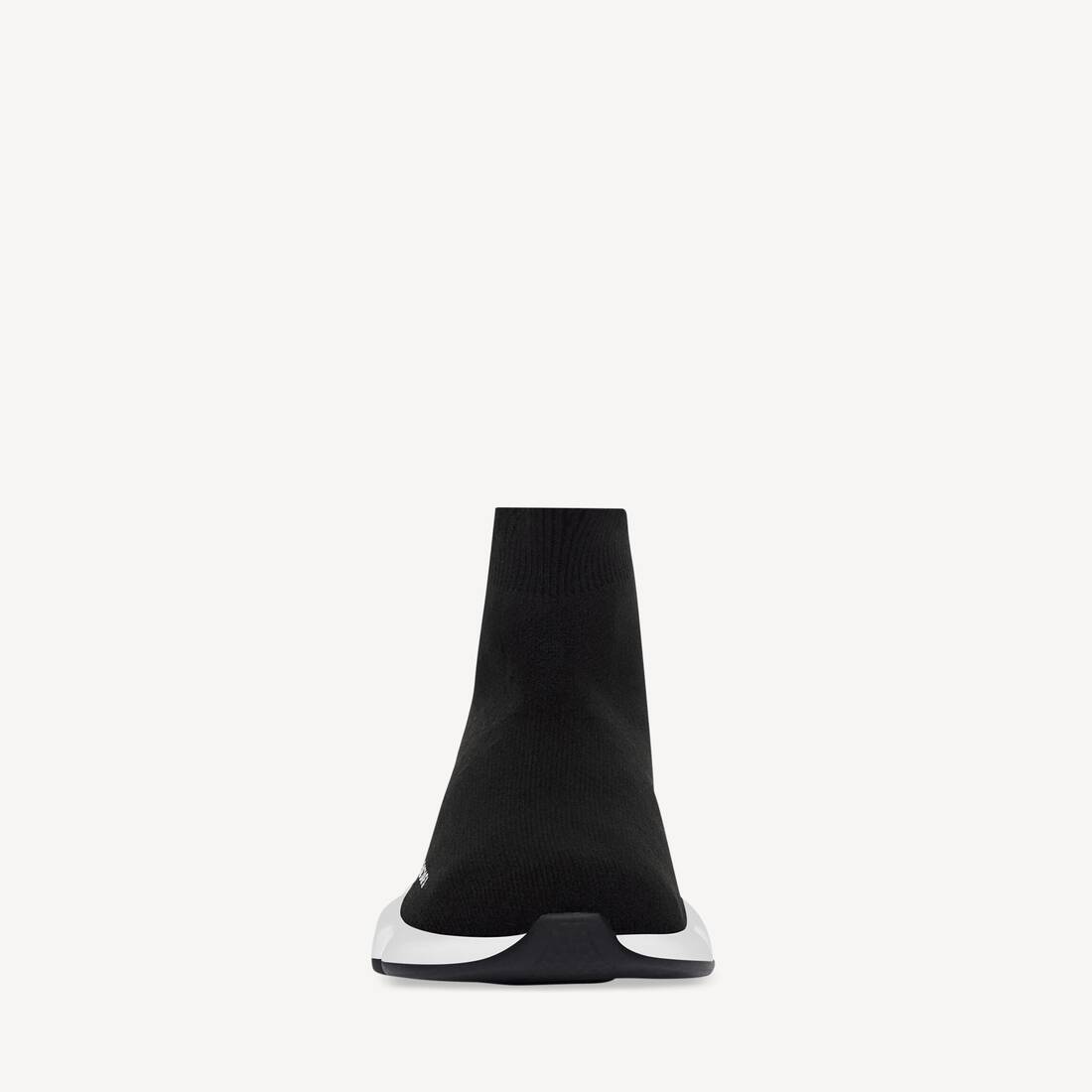Barn - Speed Recycled Knit-snickare i svart/vit