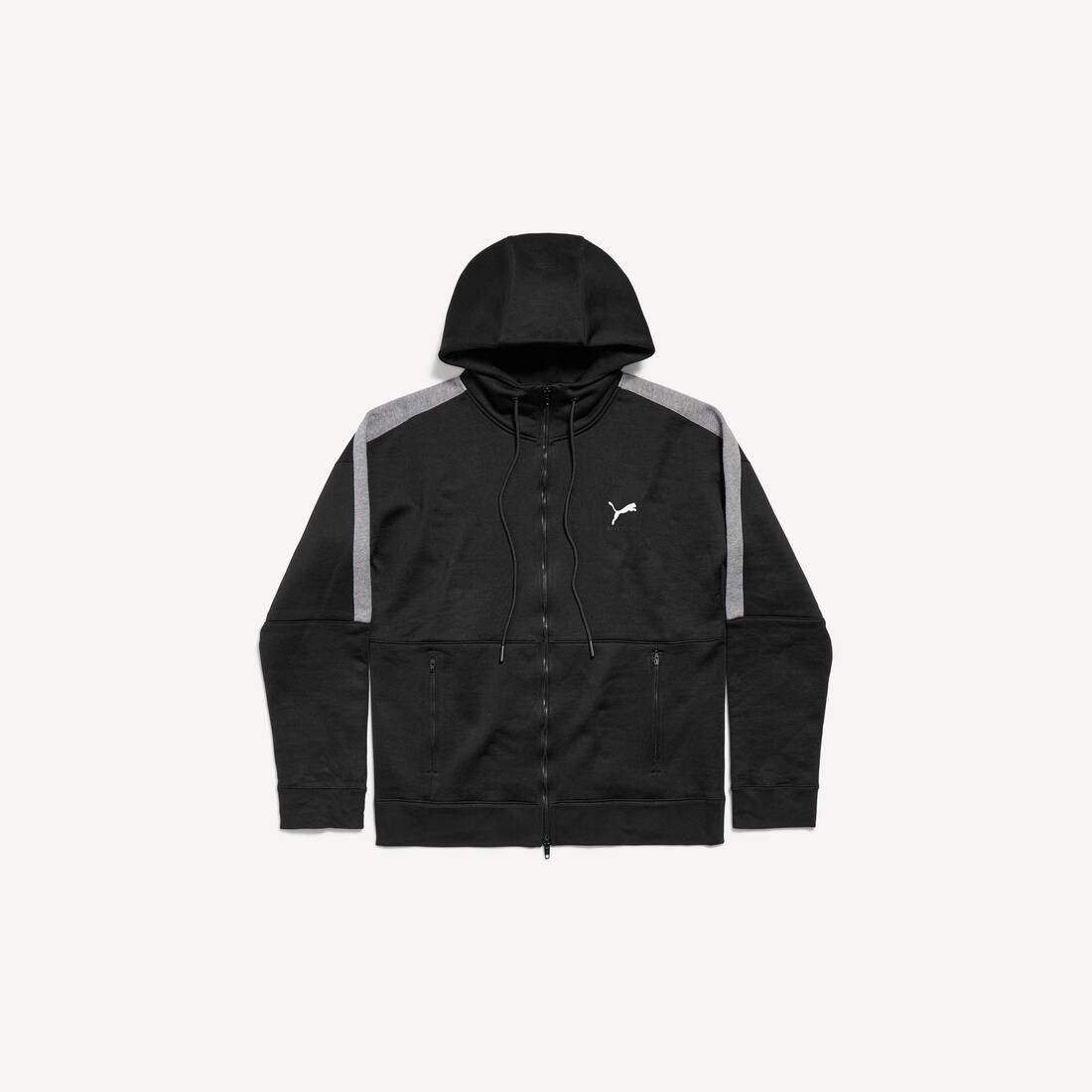 Balenciaga I Puma hörnig tröja i svart/mörk heathergrå