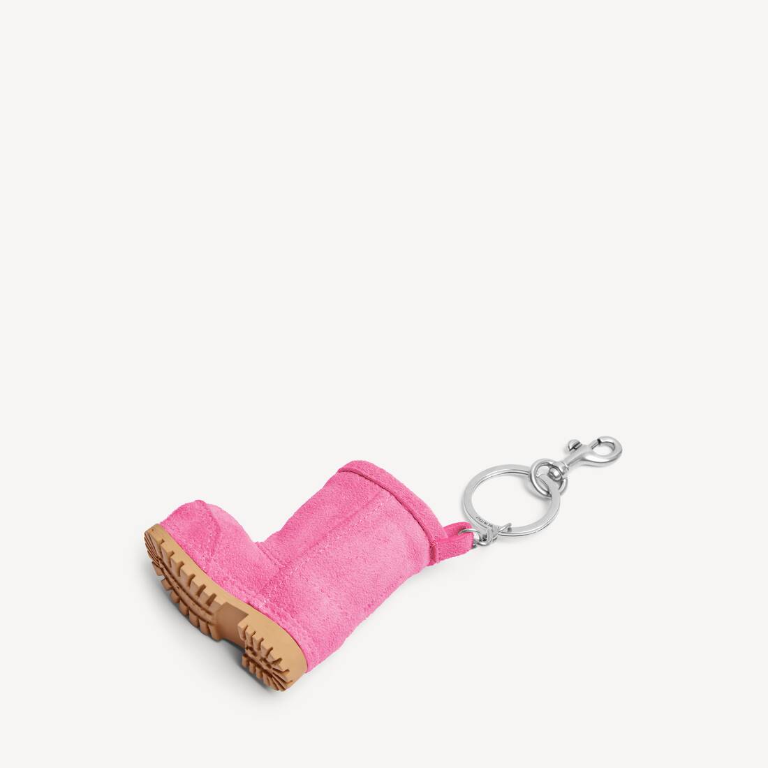Kvinnors charm/nöckelring Mini Alaska-stövel i rosa