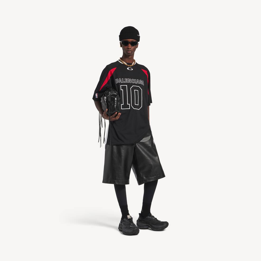 Herrars Balenciaga | NBA-samarbete Oversized T-shirt i svart/multifärg
