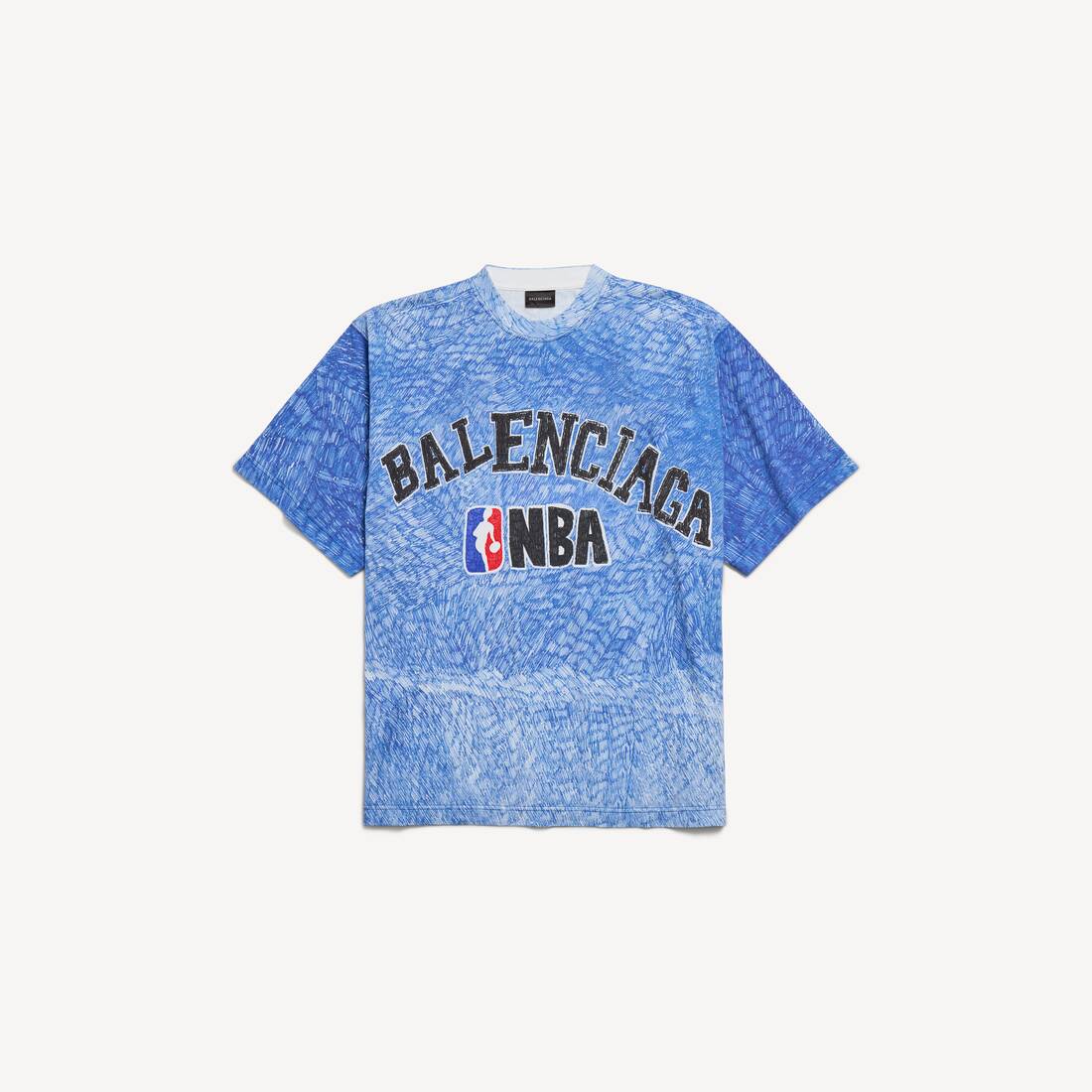 Herrars Balenciaga | NBA-samarbete Oversized T-shirt i blått