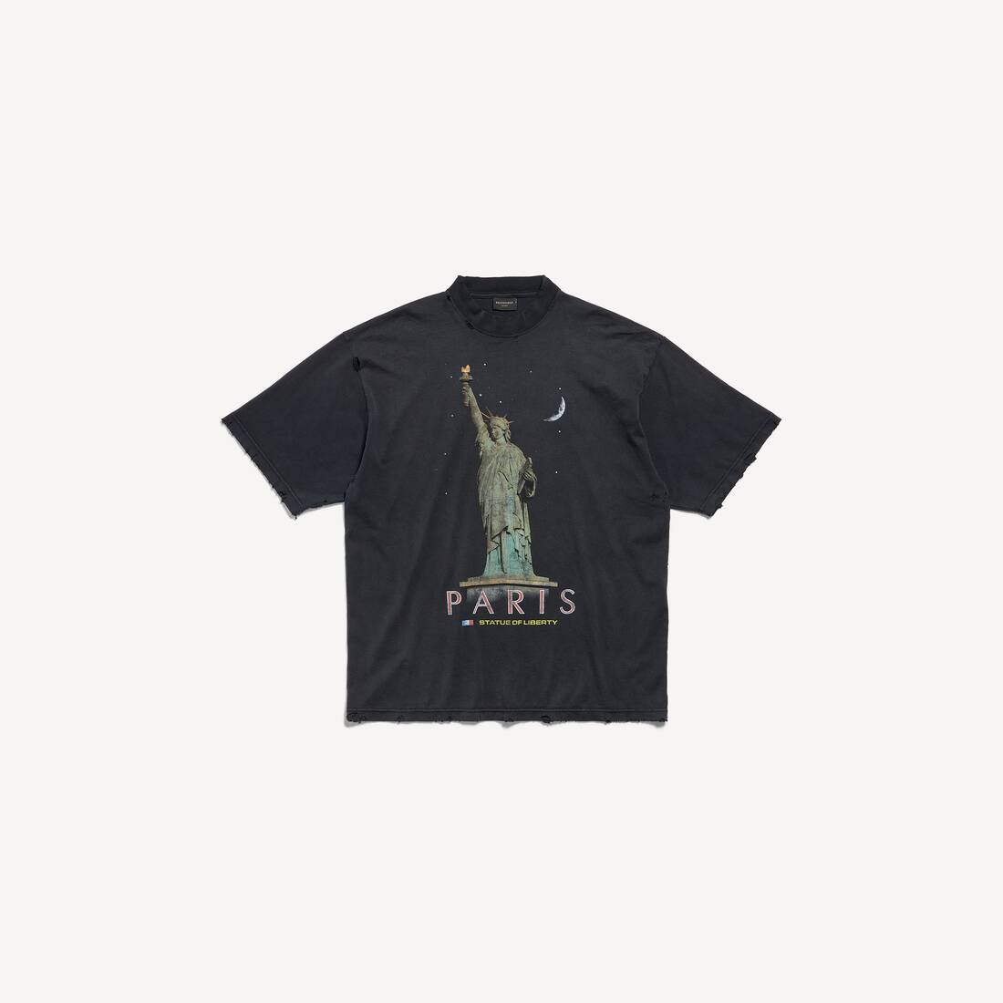 Paris Liberty-T-shirt Medium Fit i svart