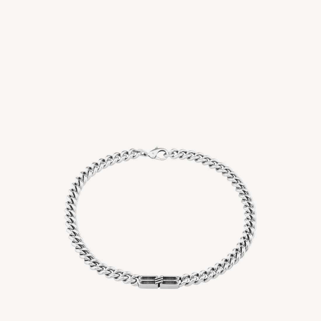 Bb Icon Gourmette-halsband i antik silver