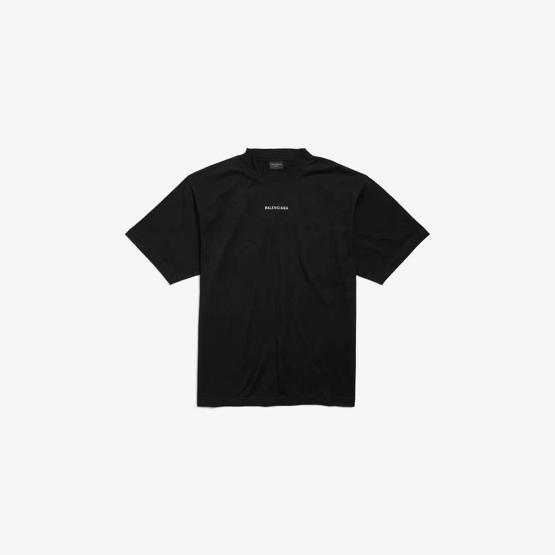Ny Balenciaga-backt-shirt medium fit i svart