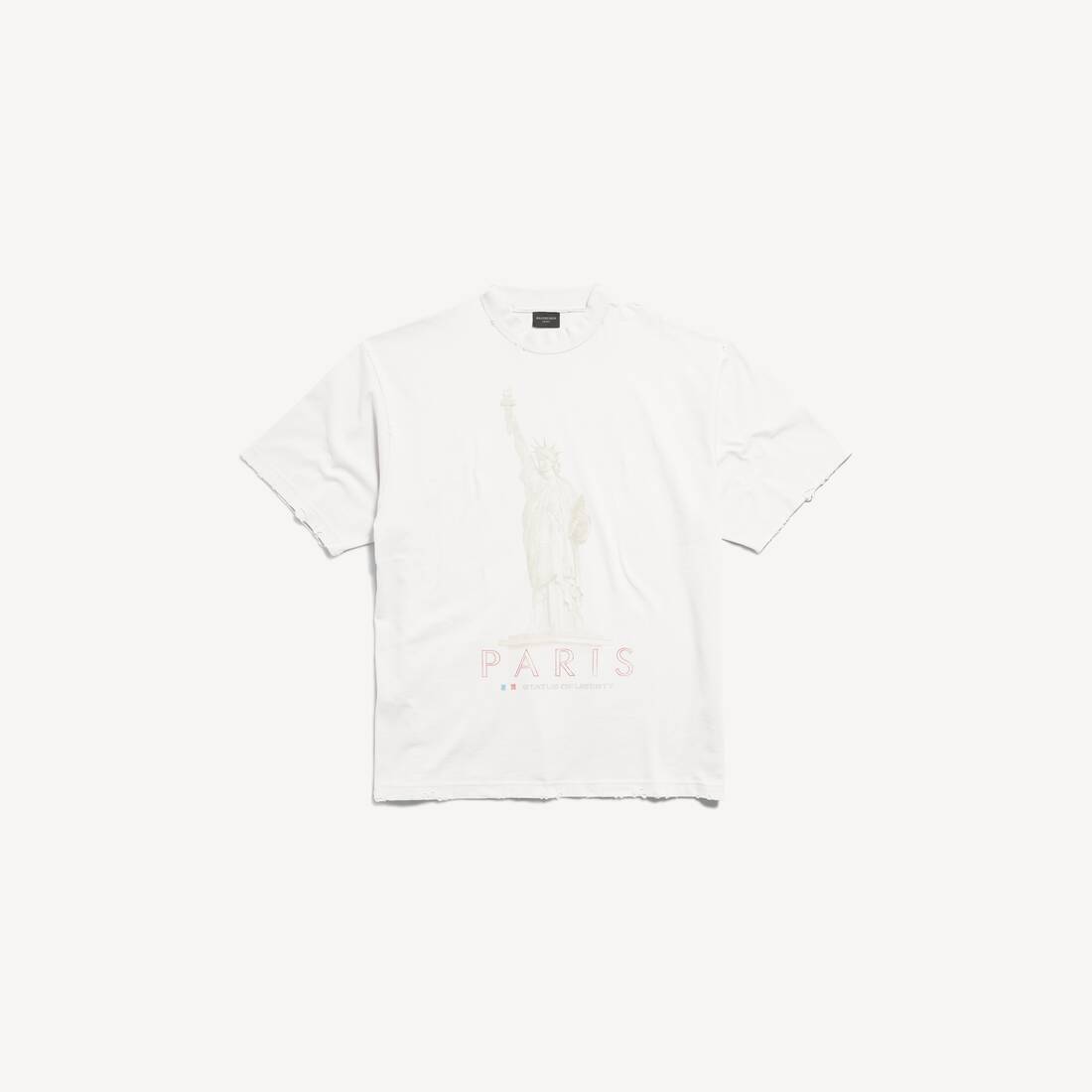 Paris Liberty-T-shirt medium fit i off white