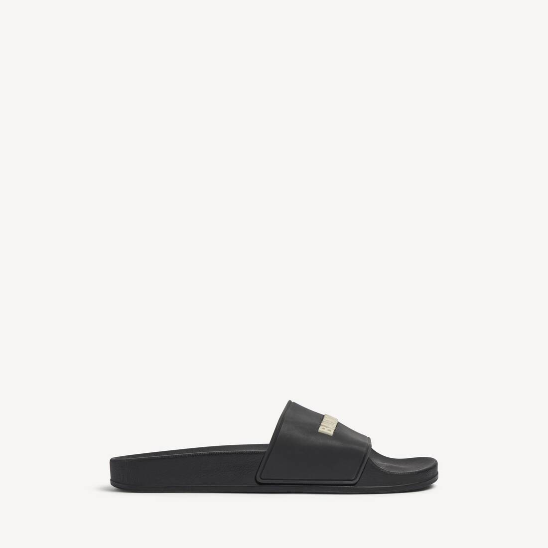 Herrars poolslipper i svart/vitt