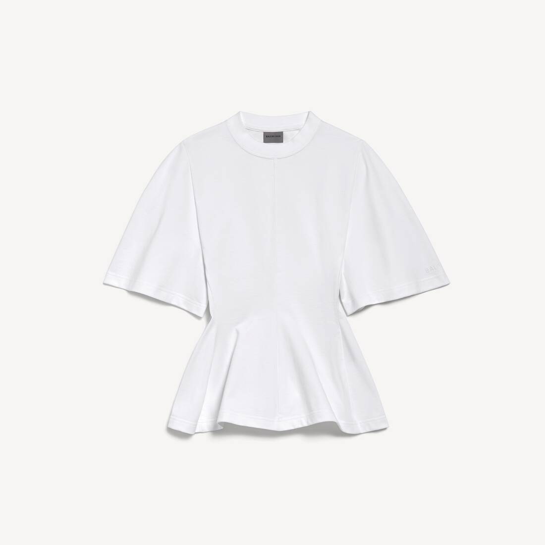Damas formad T-shirt i vitt