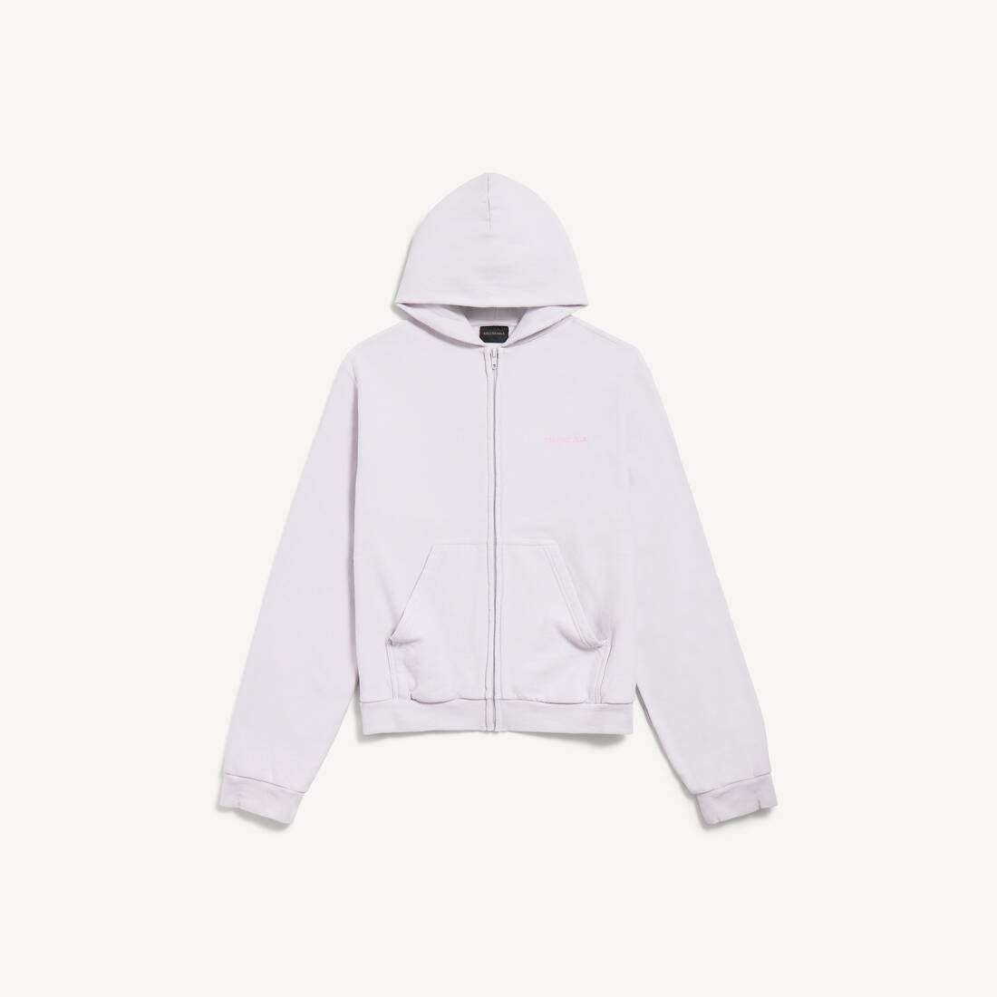 Damhjälm från Balenciaga med bakåt dragslits i regelbunden passform i smutsig vit/babyrosa