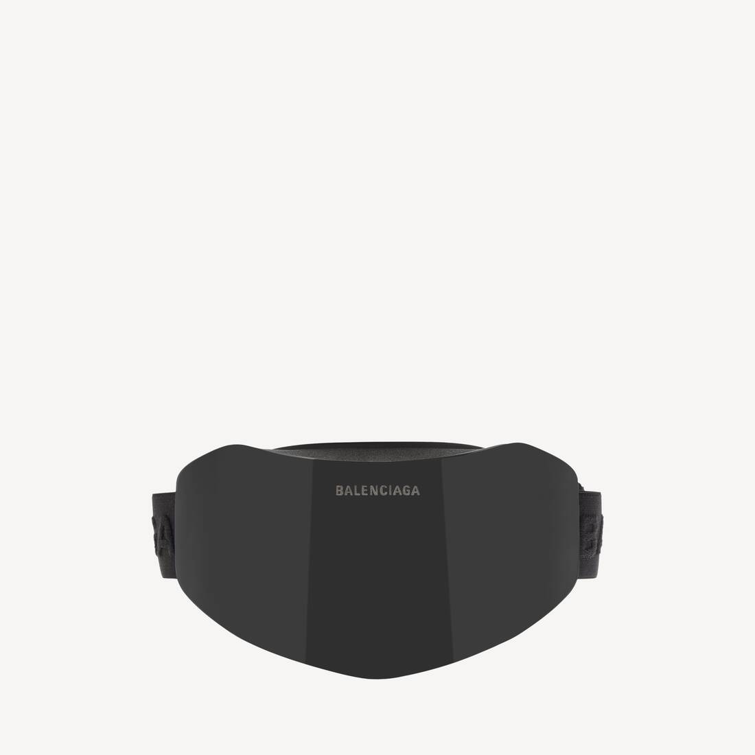 Ski-mask med glas i svart