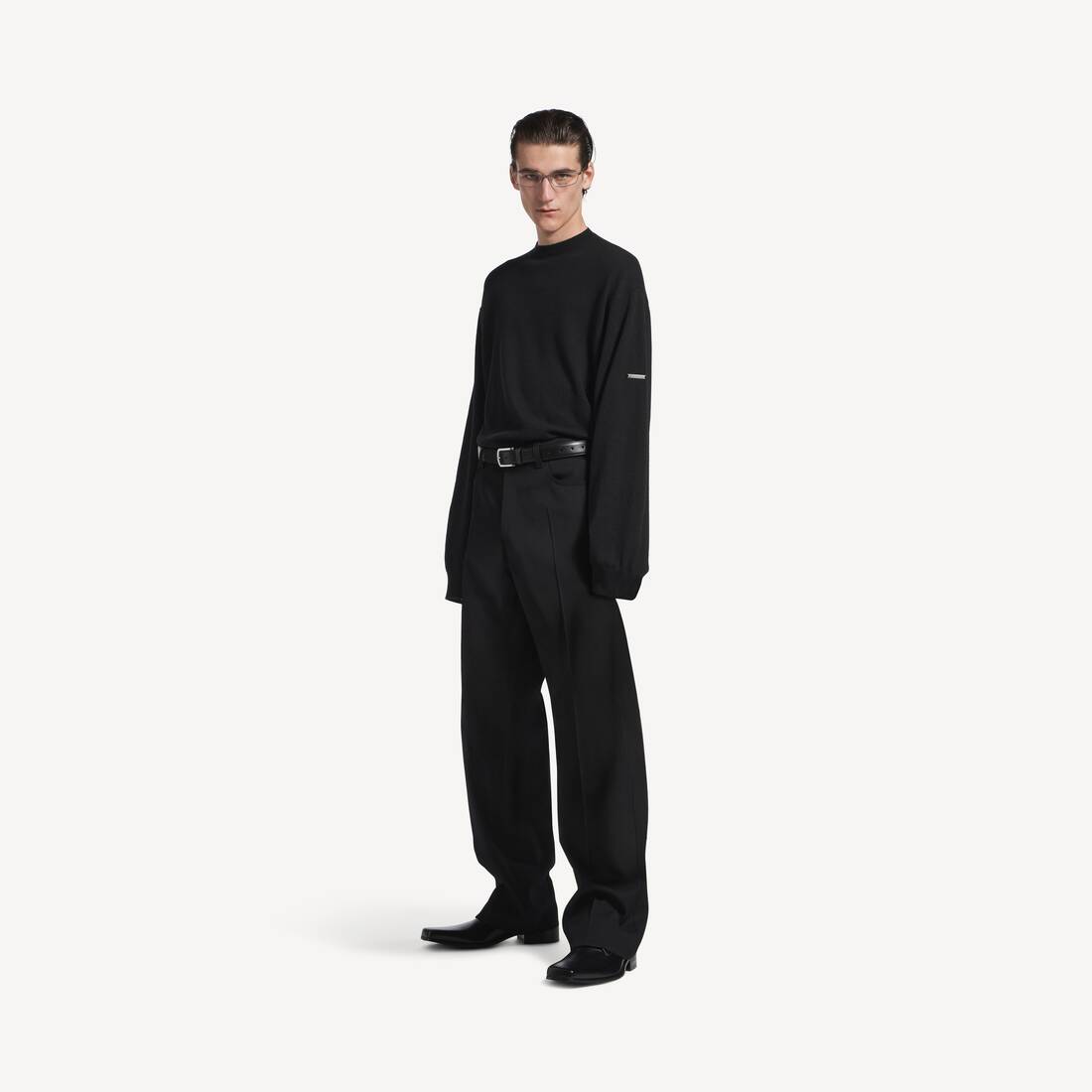 Herrarnas crewnecktröja i svart