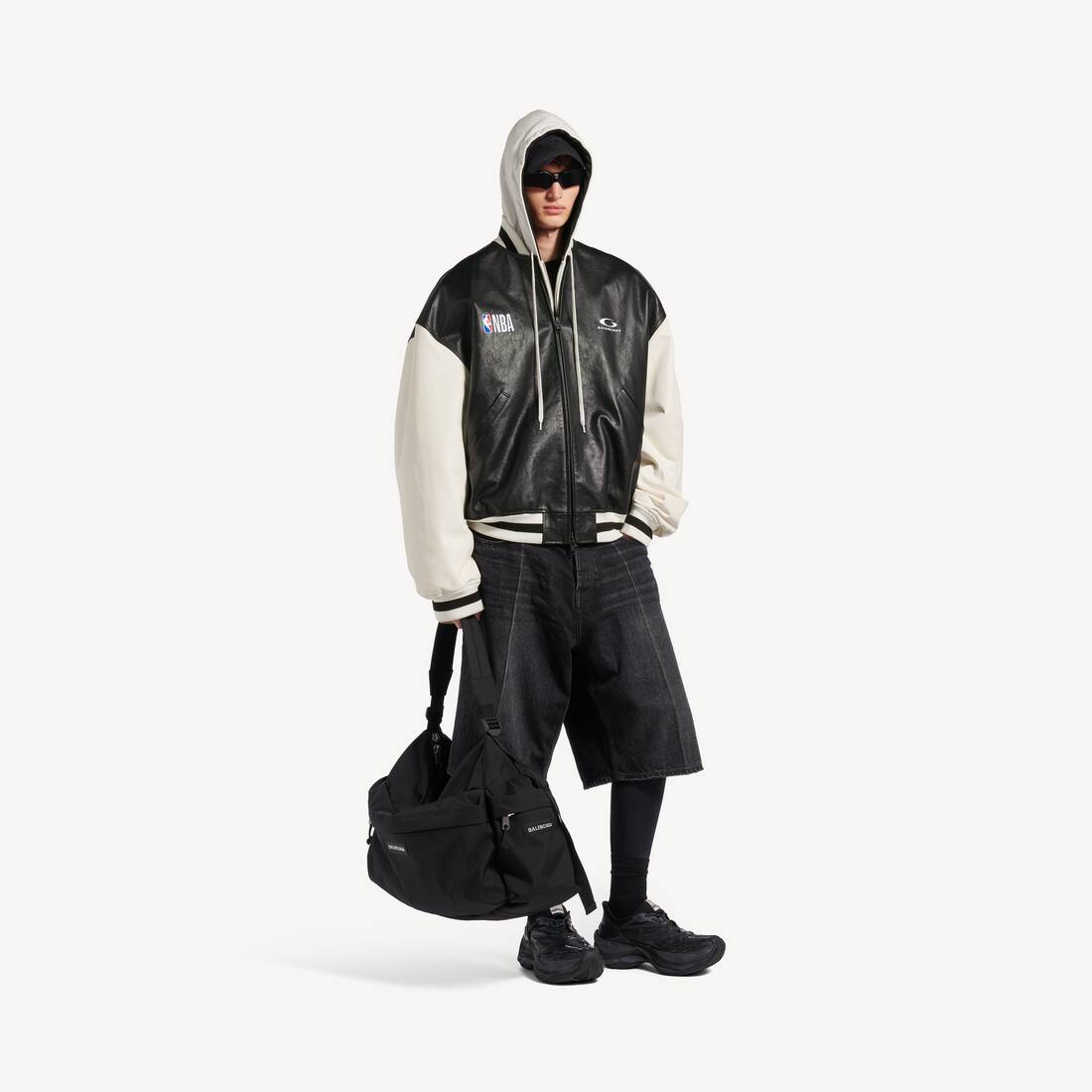 Balenciaga | NBA-samarbete Varsityjacka i svart/vitt
