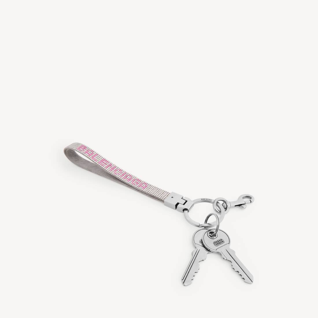 Kvinnors charm Balenciaga strass i rökgrå/rosa