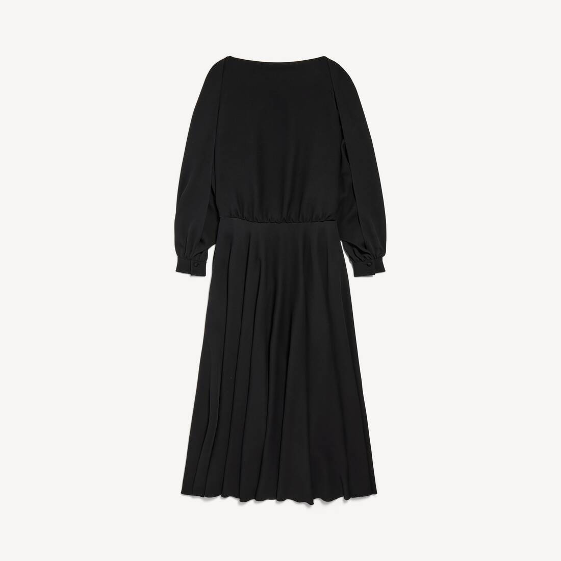 Damsk longsågig ballongdress i svart