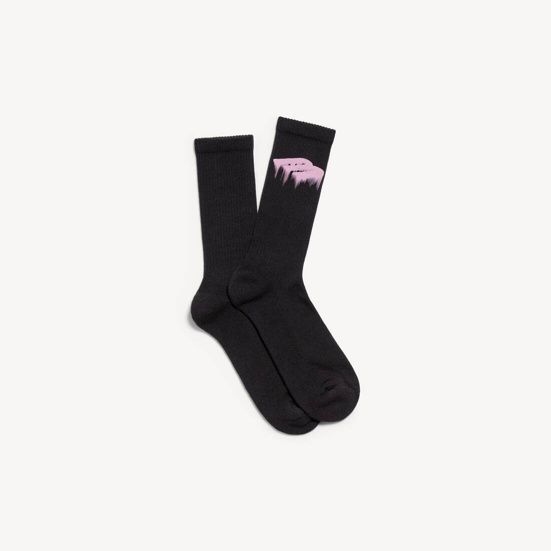 Mans våta borstsockor i rosa/svart