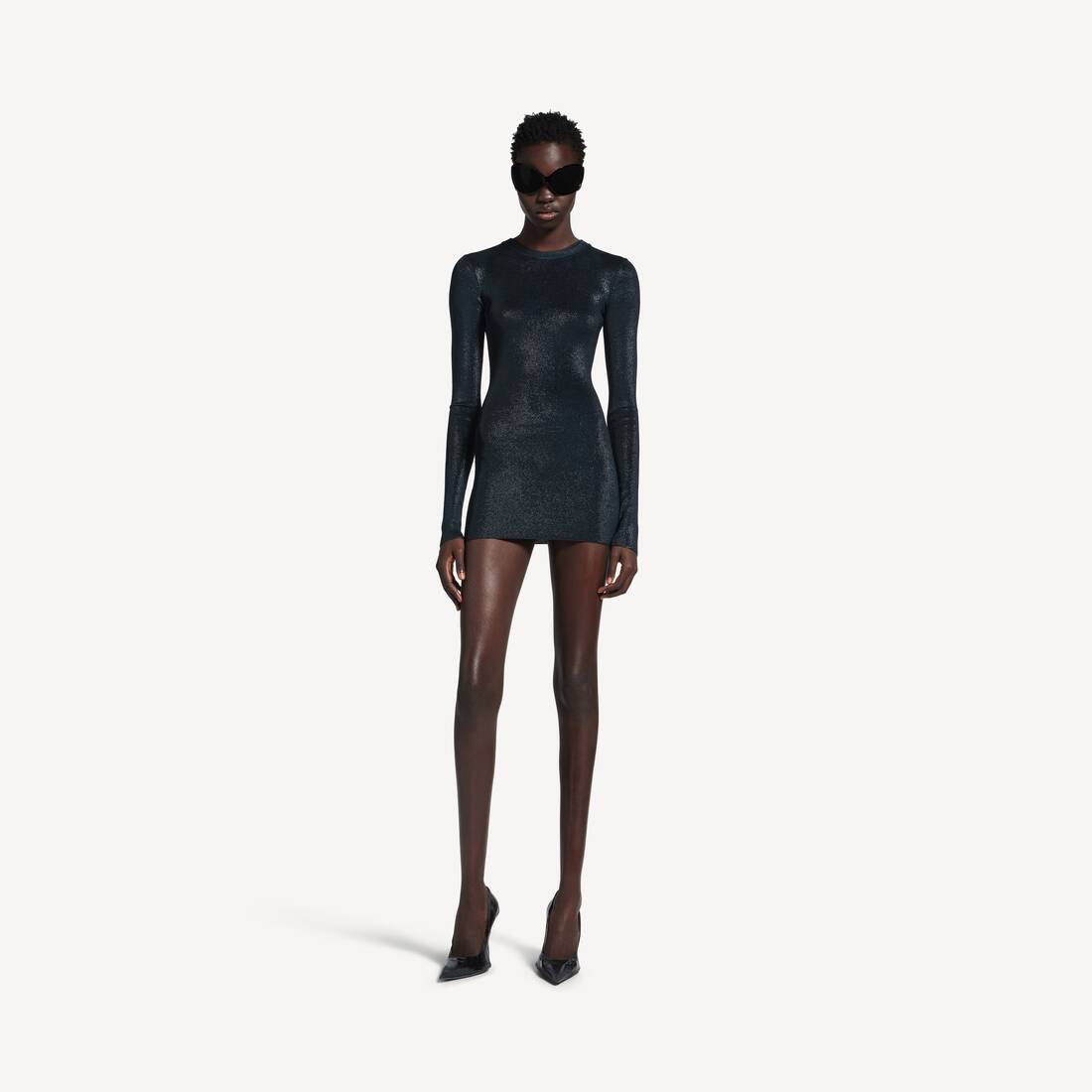 Damas minidress i blått