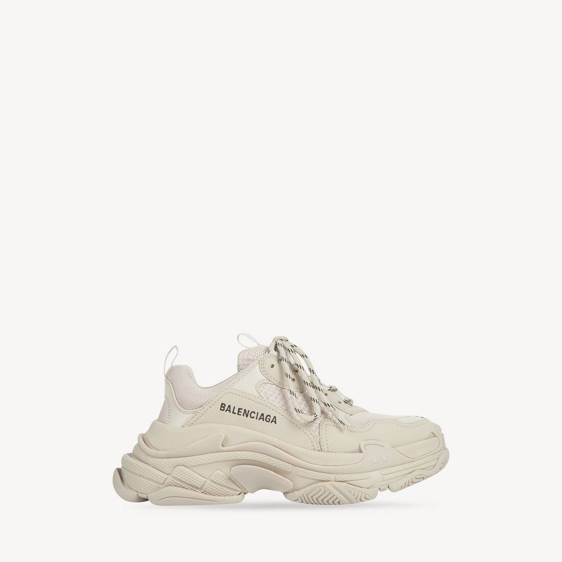 Damas Triple S-snickare i beige
