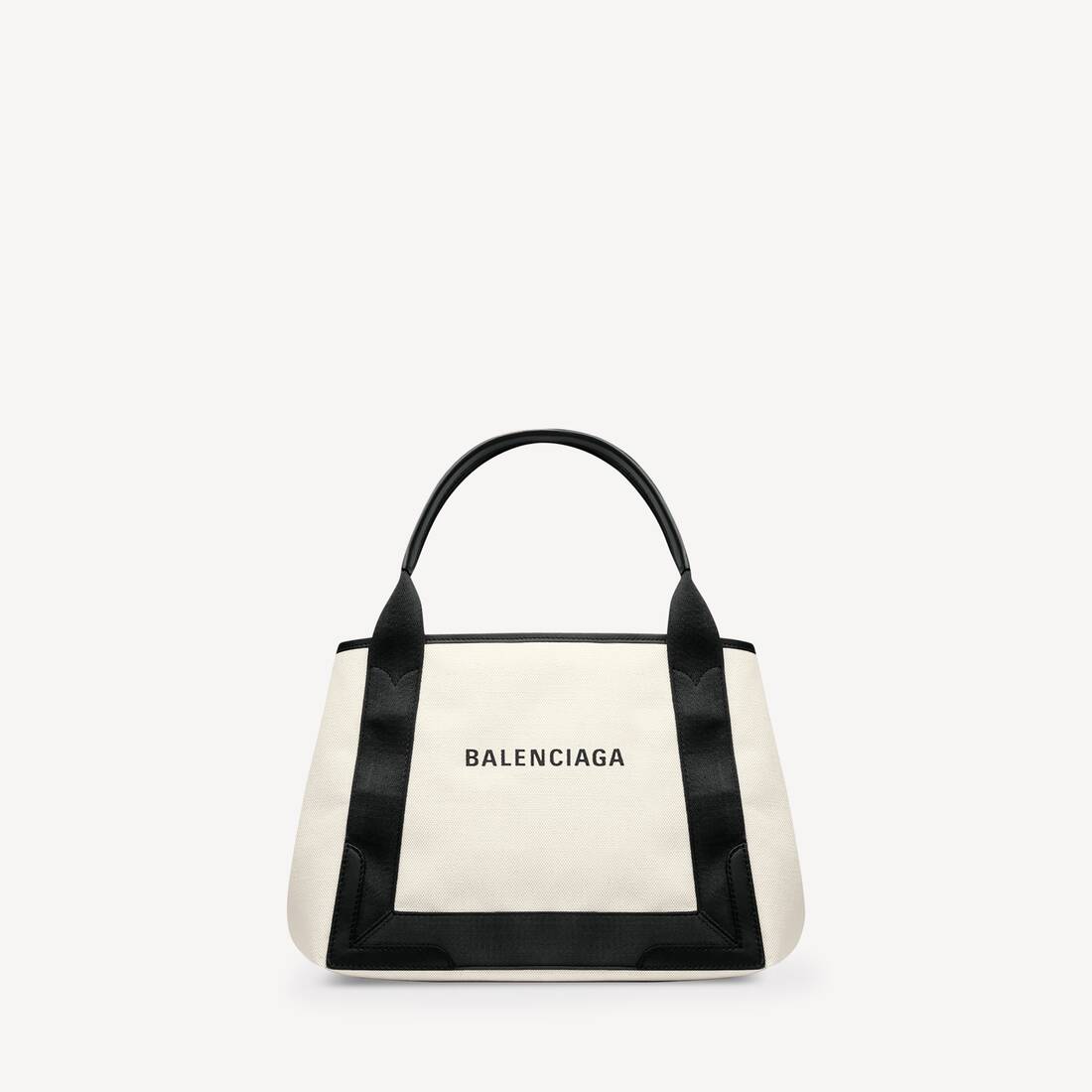 Kvinna, navy Cabas Small i beige
