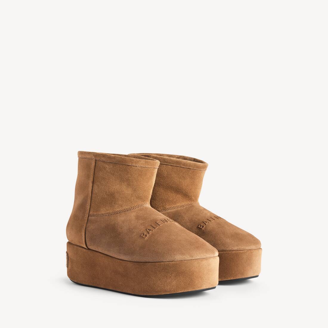 Damas Alaska Platform Bootie i brunt/vitt