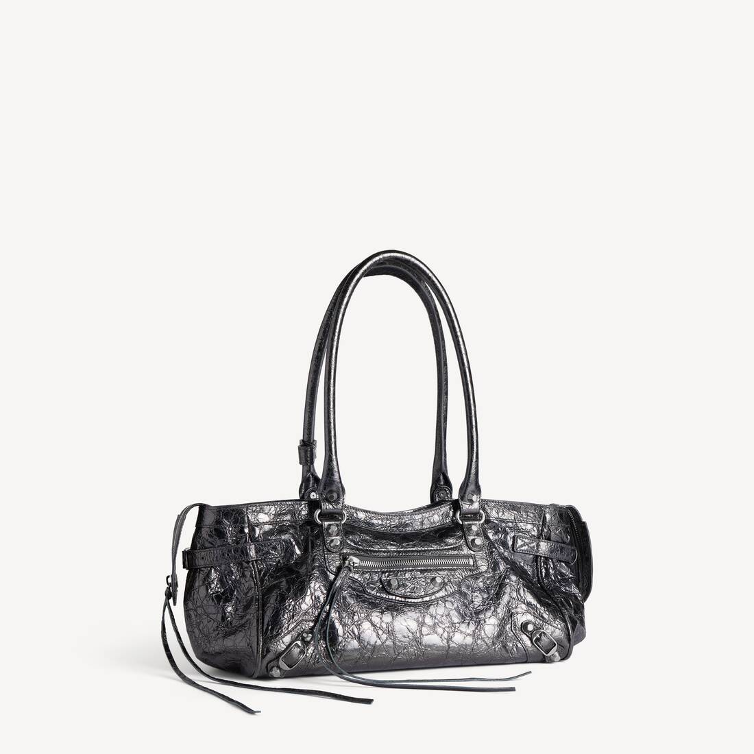 Damkassett Le City Bag Öst-väst i stålgrå