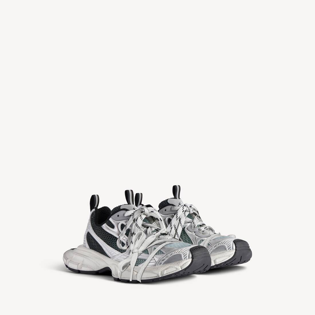Herr 3xl Gradient Sneaker i svart/grå/vit