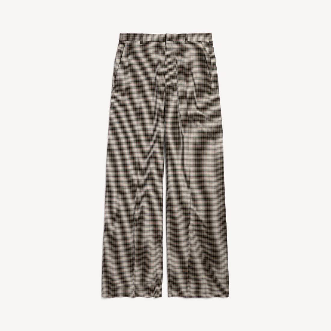 Kvinnos stora skruddade byxor i khaki/brown