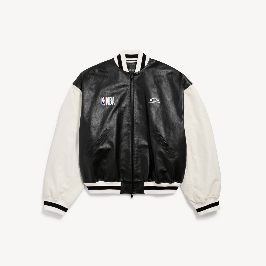 Balenciaga | NBA-samarbete Varsityjacka i svart/vitt
