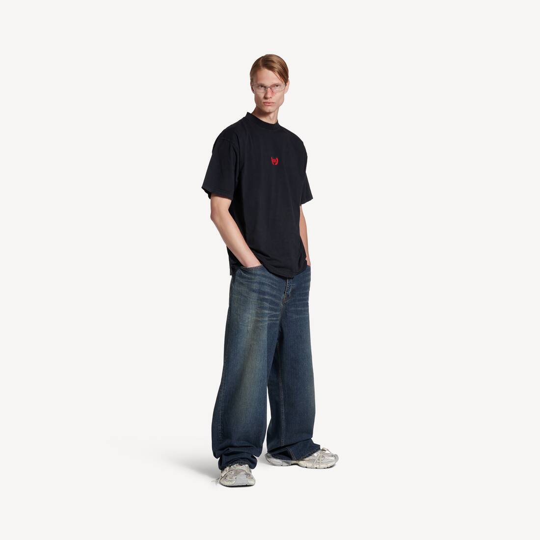 Herrars Laurel Classic T-shirt Medium Fit i släckt svart