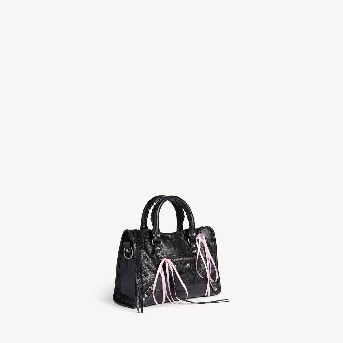 Damas Le City Bag Liten i Svart/Blomkantrosa