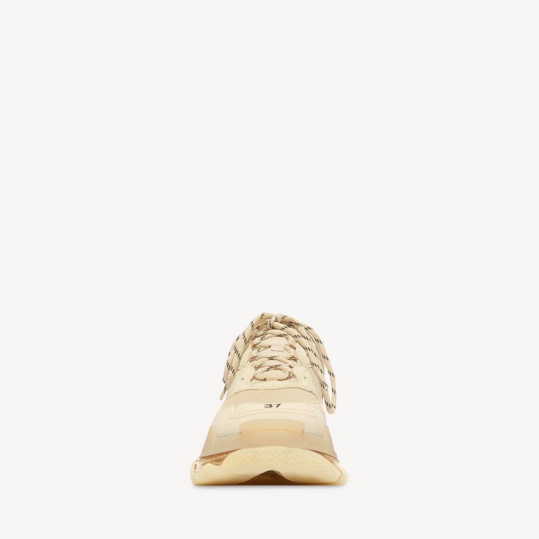 Damas Triple S klar gummisul sko i beige