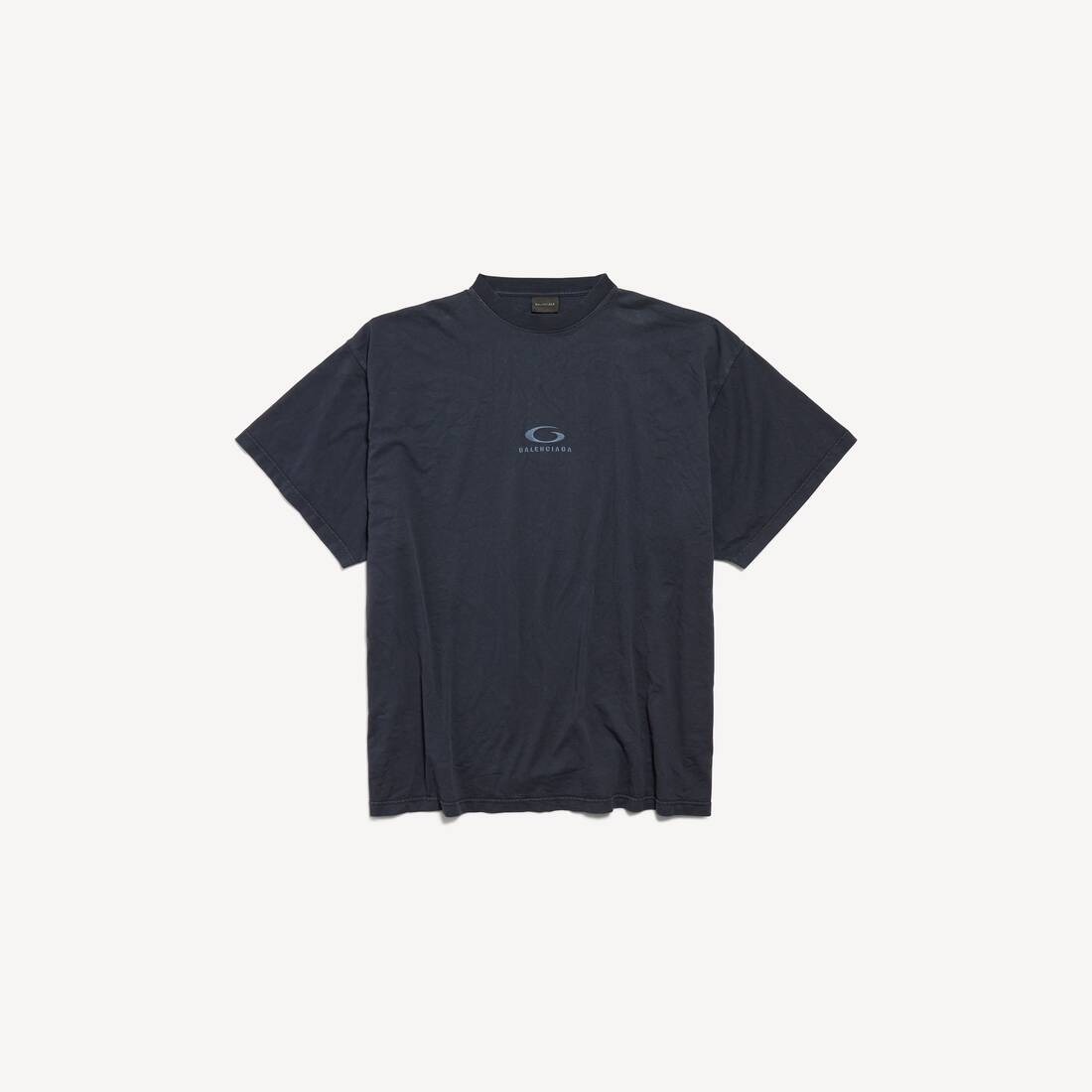 Herrarnas loop sports icon-oversized t-shirt i släckt svart