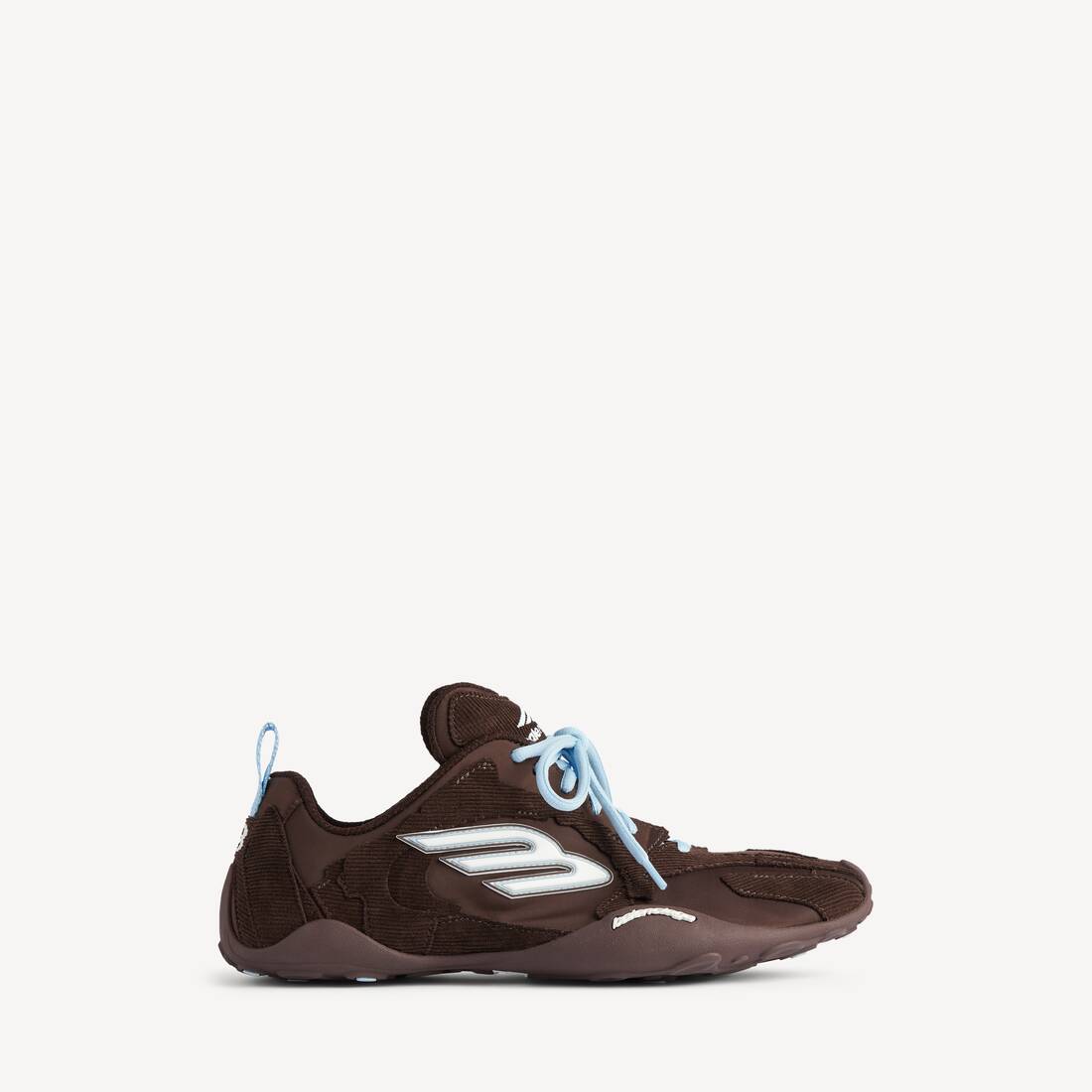 Damas Monday Ultra Sneaker i brunt/vitt/lichtblå/behag