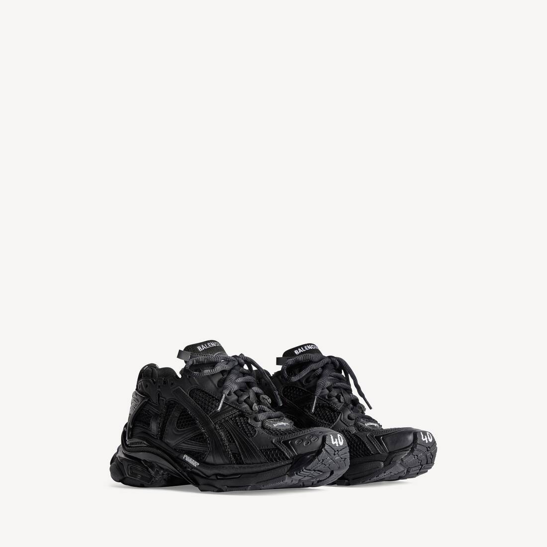 Herrarnas löpande sneakers i svart