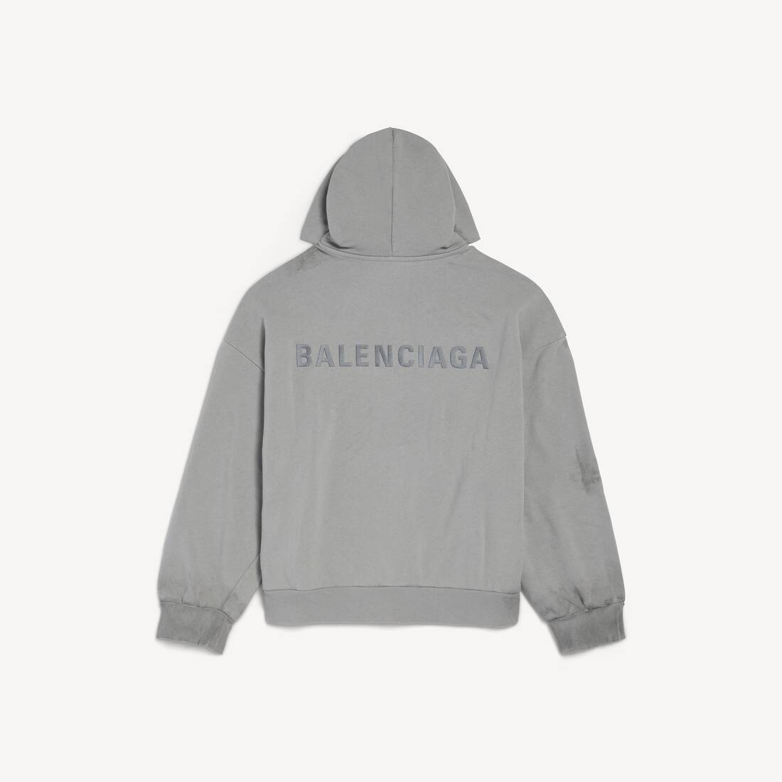Herrars Balenciaga bakåt- och uppdragna huvudplagg i regelbunden stil i Balenciagagrå