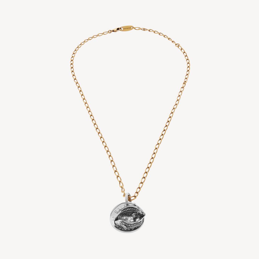 Horoskop Fisk halsband i guld/silver