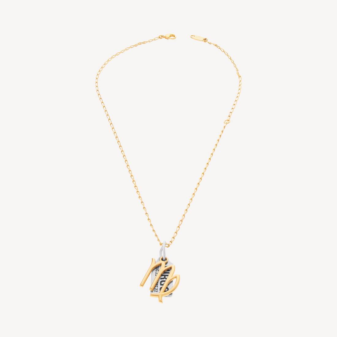 Horoskop Virgo halsband i guld/silver